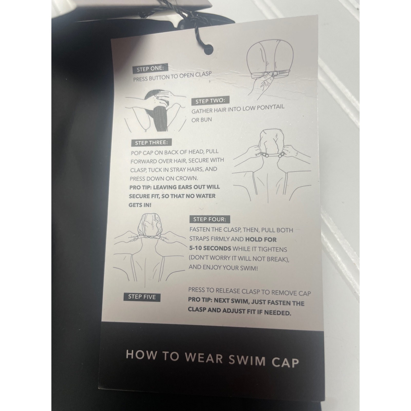 Hairbrella Satin Lined Adjustable Waterproof Swim Cap Classic Size — image 6 of 8